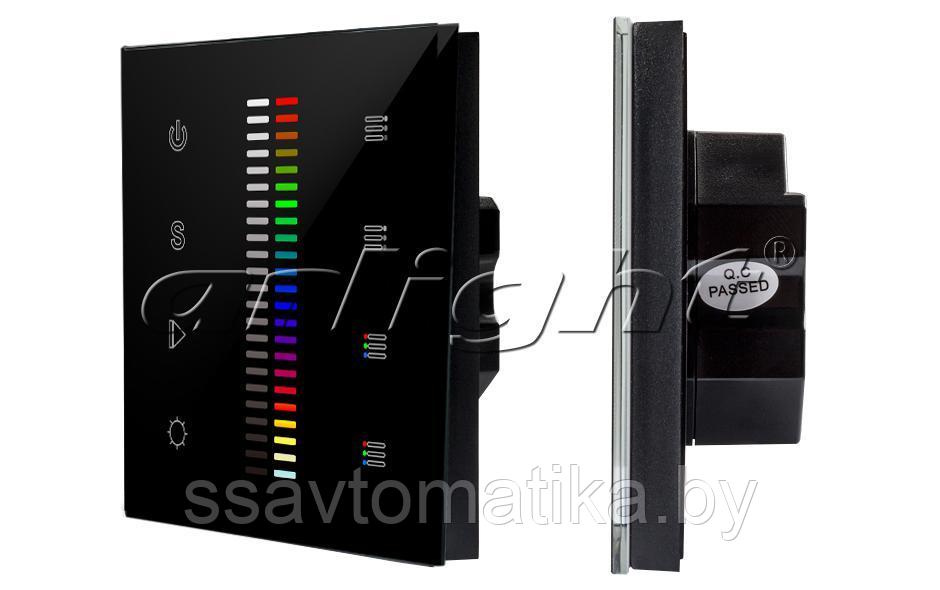 Панель Sens SR-2830C1-AC-RF-IN Black (220V,RGB+DIM,4 зоны) - фото 1 - id-p64148259
