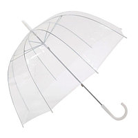 Прозрачный детский зонт куполом полуавтомат