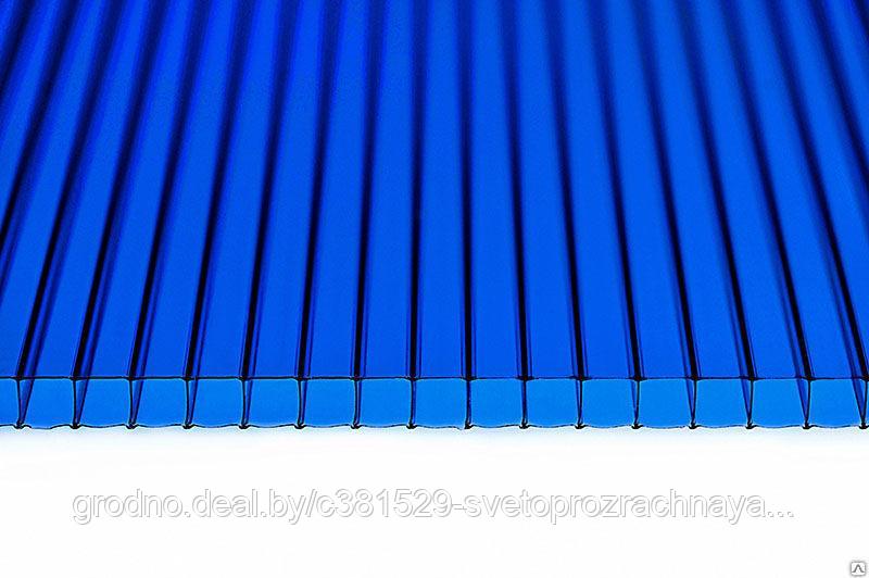Поликарбонат 4мм синий(2,1x6м) - фото 1 - id-p64158485