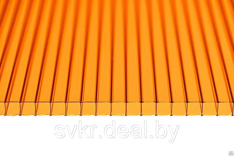 Поликарбонат 4мм оранжевый(2,1x6м) - фото 1 - id-p64158490