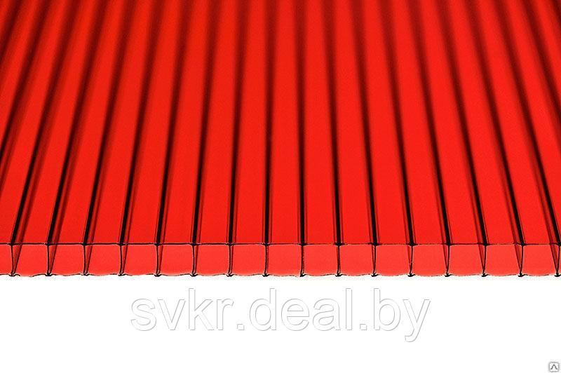 Поликарбонат 6мм красный(2,1x6м) - фото 1 - id-p64158496