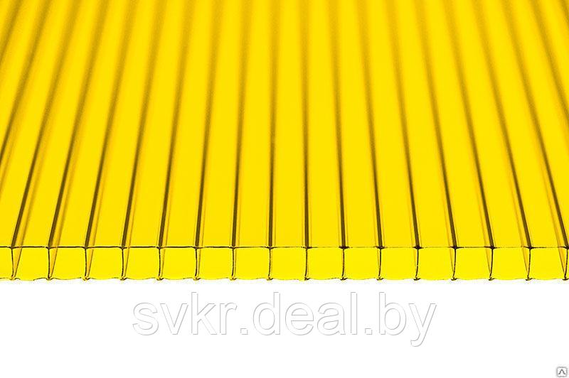 Поликарбонат 6мм желтый(2,1x6м) - фото 1 - id-p64158497