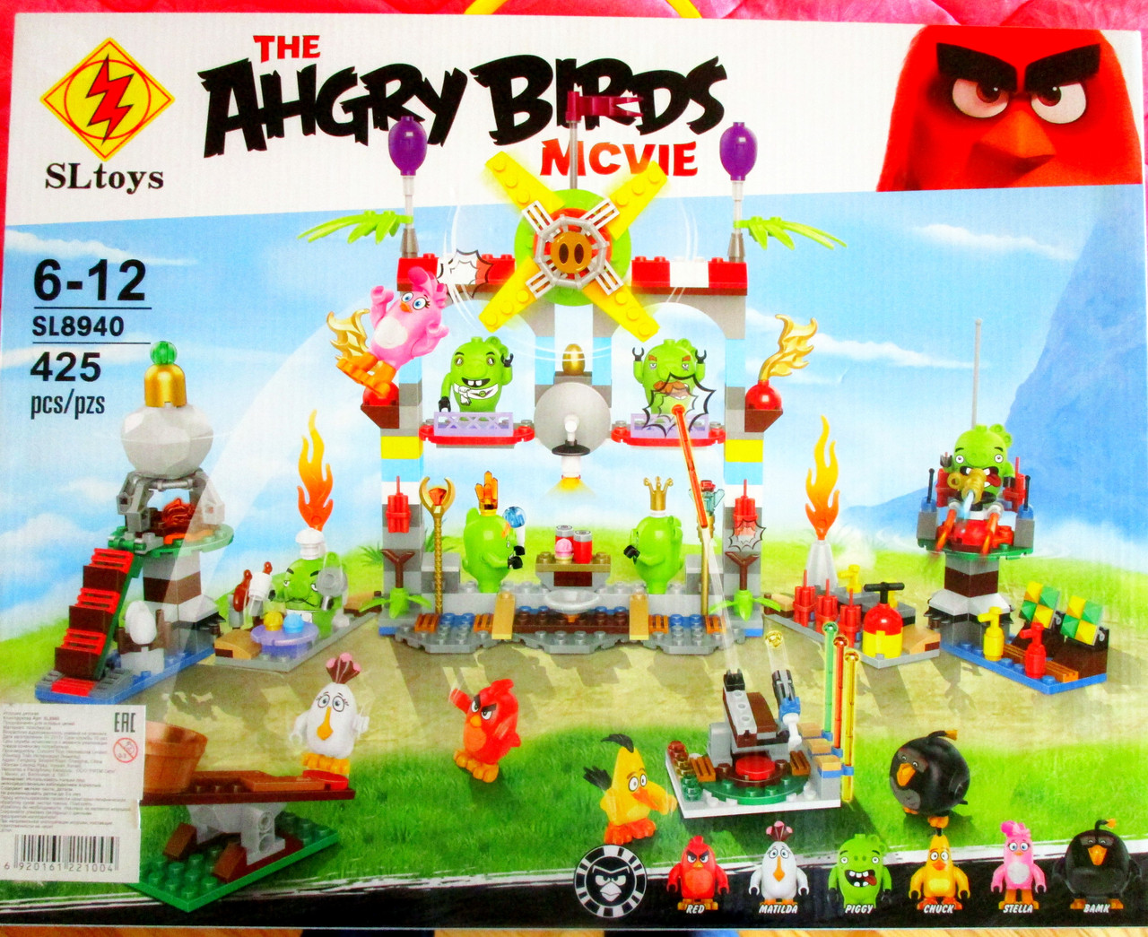 Конструктор аналог  лего angry birds SL8940