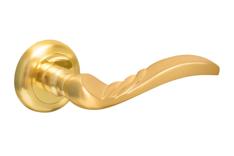 Ручки дверные PRO-Pisa SG/GP матовое золото/золото, арт.010292540 LOCKSTYLE (ЛОКСТАЙЛ) 