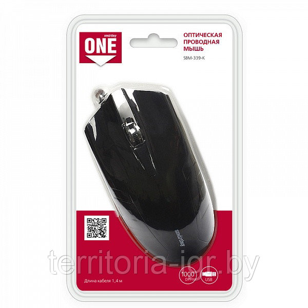 Проводная мышь ONE SBM-339-k Smartbuy - фото 1 - id-p64185801