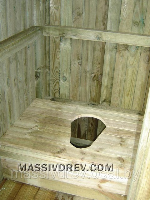 Туалет деревянный дощатый - фото 2 - id-p2206714
