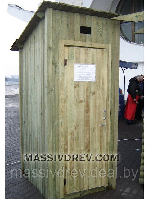 Туалет деревянный дощатый - фото 3 - id-p2206714