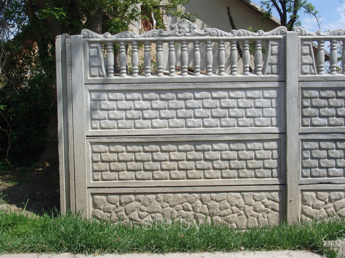 Забор бетонный - фото 1 - id-p64218881