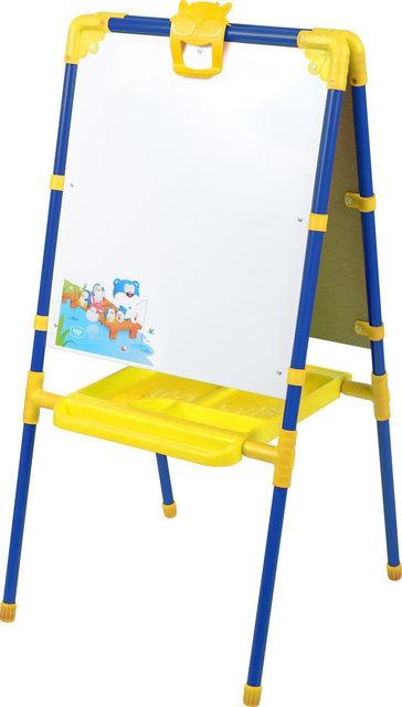 Мольберт НИКА детский двусторонний с магнитной азбукой + большой пенал Голубой - фото 3 - id-p66219917