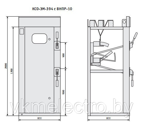 Камеры сборные одностороннего обслуживания КСО-398, КСО-305 - фото 2 - id-p64251763