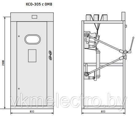 Камеры сборные одностороннего обслуживания КСО-398, КСО-305 - фото 4 - id-p64251763