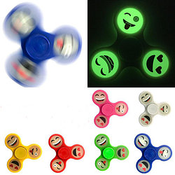 Спиннер светящийся фосфорный со смайлами "Hand Spinner Fluo Smiley"