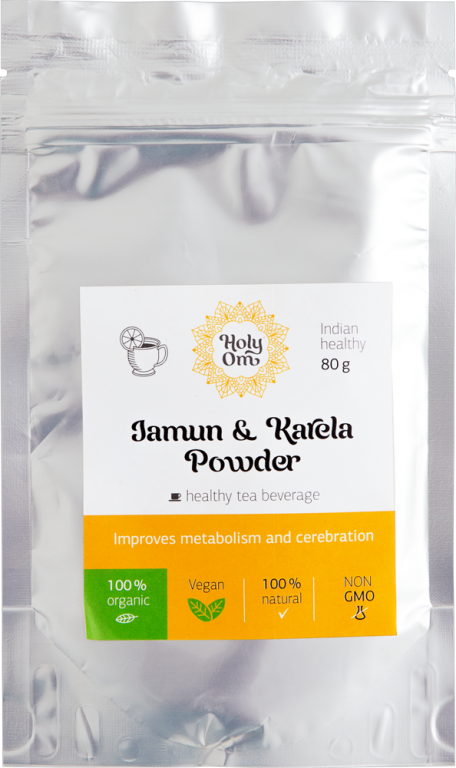 Джамун и Карела молотые (Jamun Karela Powder) чайный напиток, 100 г - фото 3 - id-p63899320
