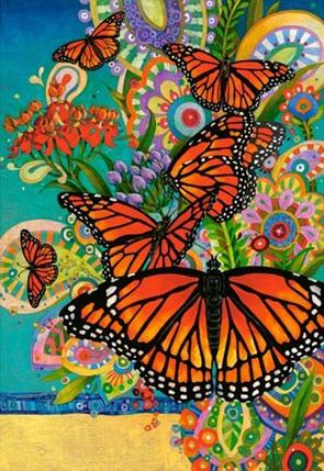 Бабочки Монархи. Пазл Castorland 1000 элементов, фото 2