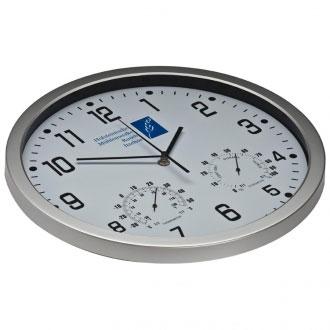 Большие настенные часы синего цвета с барометром и гигрометром для нанесения логотипа - фото 4 - id-p64319795