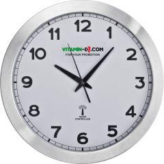Круглые настенные часы из металла для нанесения логотипа