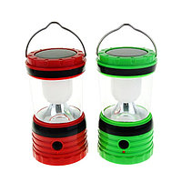 Фонарь 4 лампы, 220v, Лампа, подвес, USB, солн батарея, микс 8,5х15см (3АА)