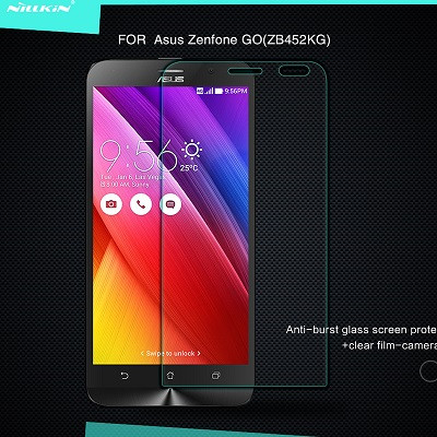 Противоударное защитное стекло Ainy Tempered Glass Protector 0.3mm для Asus Zenfone Go (ZB452KG) - фото 2 - id-p64348794