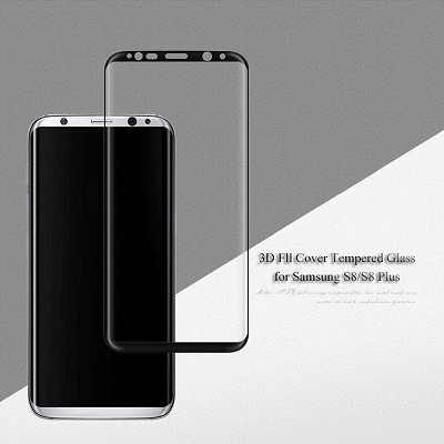 Защитное стекло с полной проклейкой Full Screen Cover 0.3mm черное для Samsung G955F Galaxy S8 Plus - фото 2 - id-p64348840