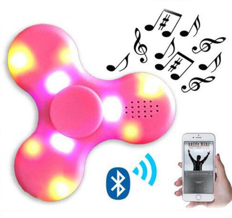 Спиннер для рук LED Lights Fidget Spinner with USB Charge Bluetooth Speaker - фото 2 - id-p64355046