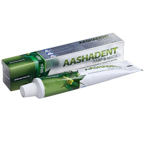 Зубная паста Aashadent Лавр-Мята, 100мл (Aasha Herbals)