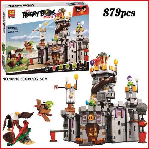 Конструктор Bela Angry Birds 10510 (аналог LEGO 75826) "Замок Короля свинок", 879 дет