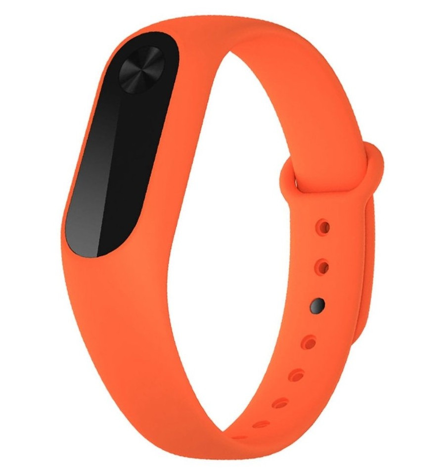 Силиконовый ремешок для Xiaomi Mi Band 2 - Untamo (UТSTXIMIBAND2OR), Orange - фото 2 - id-p64361406