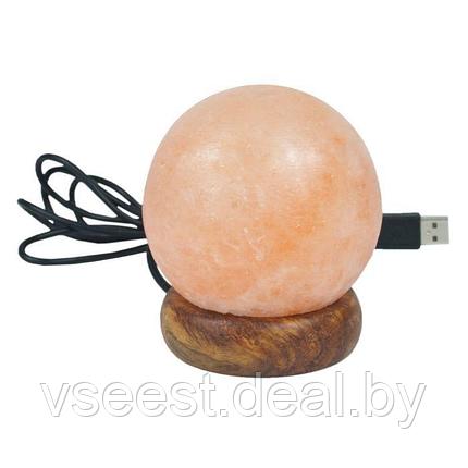 Соляная USB-лампа Сфера, фото 2