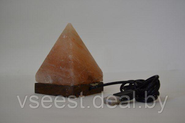 Соляная USB-лампа Пирамида - фото 2 - id-p64364169
