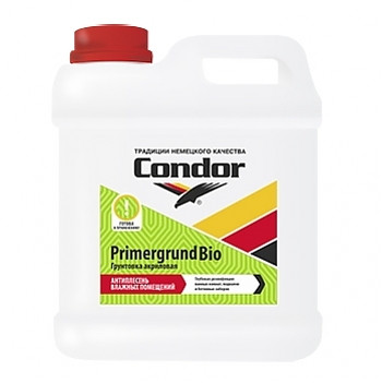 Грунтовка антиплесневая Condor Primergrund Bio 5 л - фото 1 - id-p64897158