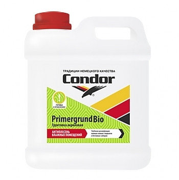 Грунтовка антиплесневая Condor Primergrund Bio 5 л , фото 2