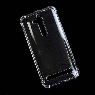 Силиконовый бампер Becolor TPU Case 0.6mm Transparent\Black для Asus ZenFone Go ZB500KL - фото 1 - id-p64426999