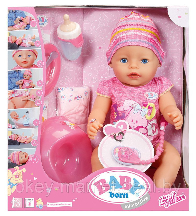 Интерактивная кукла Baby Born 822005 - фото 3 - id-p64444259