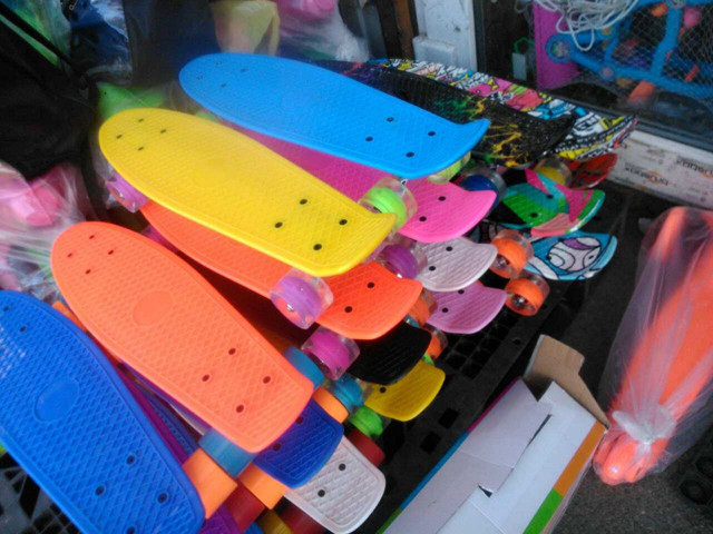 Пенни борд (Penny Board) 22" светящиеся колеса 56 см - фото 2 - id-p64444440