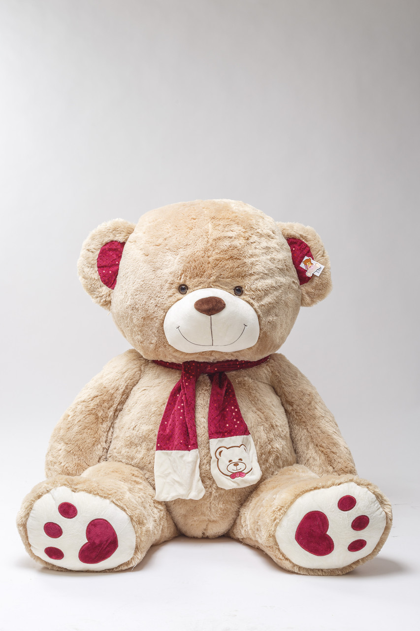 Мягкая игрушка MyLove 200 см кофейный плюшевый мишка, большой медведь - фото 3 - id-p64514934