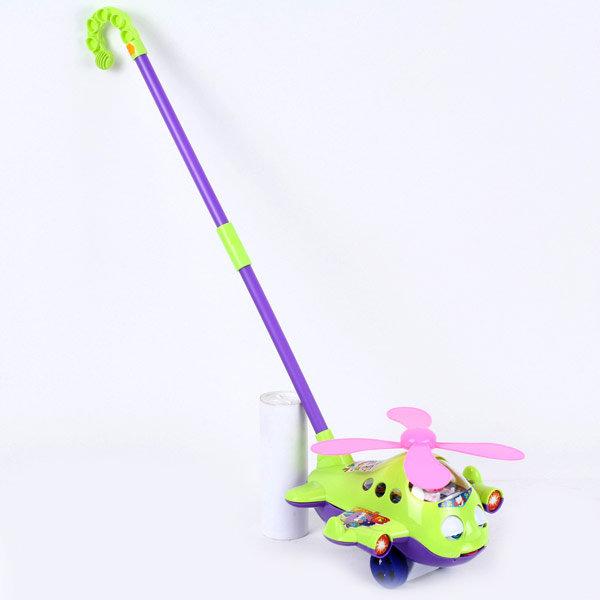 Детская игрушка-каталка " вертолет" с ручкой - фото 1 - id-p15465132