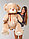 Мягкая игрушка ILY 160 см кофейный плюшевый мишка, большой медведь, фото 3