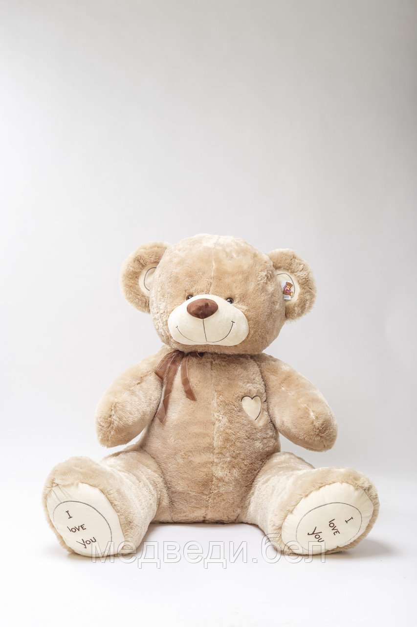 Мягкая игрушка ILY 190 кофейный плюшевый мишка, большой медведь - фото 3 - id-p64522179