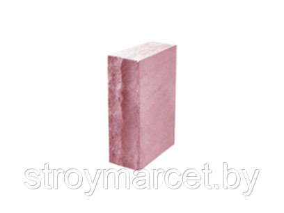 Камень (кирпич) искусственный рустированный розовый