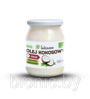 Кокосовое масло нерафинированное BIO exstra virgin "Intenson" 500г., фото 2