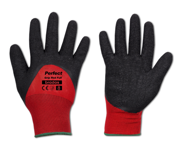 Перчатки PERFECT GRIP FULL трикотажные с латексным покрытием, размер 9 - фото 1 - id-p64556724