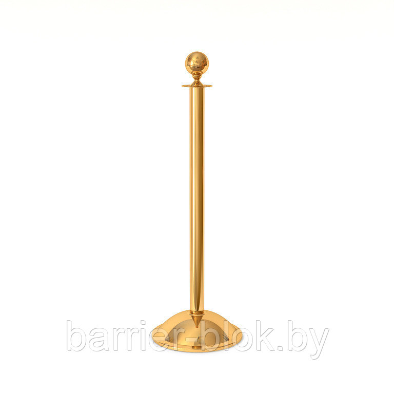 Канатные стойки Barrier Classic 07 Gold. Артикул: PR-207 G. Стойка под декоративный канат с шаром.