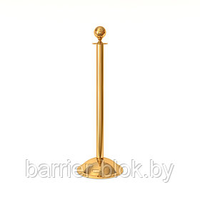 Канатные стойки Barrier Classic 07 Gold. Артикул: PR-207 G. Стойка под декоративный канат с шаром.