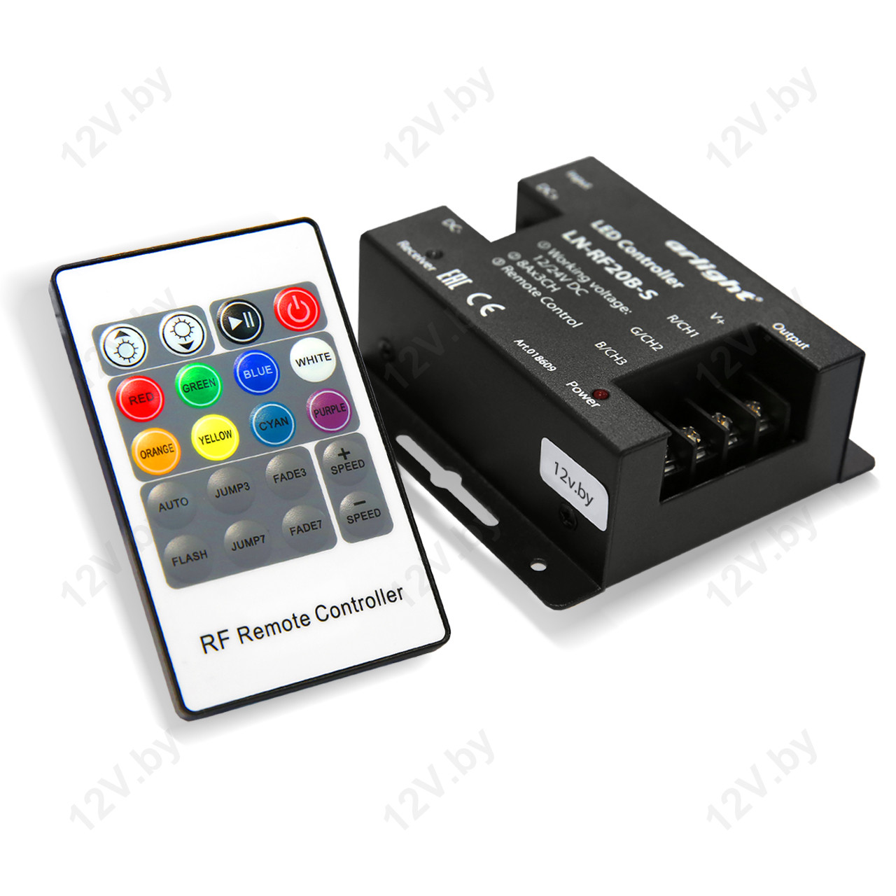 Контроллер RGB LN-RF20B-24A 12/24V 288/576W [S], фото 1