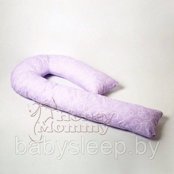VIP подушка для беременной С-форма. Шелковая. - фото 2 - id-p64580311