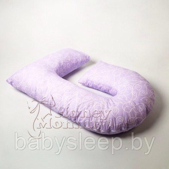 VIP подушка для беременной С-форма. Шелковая. - фото 3 - id-p64580311