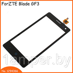 Сенсорный экран (тачскрин) Original  ZTE BLADE GF3/T320/Q Pro Черный