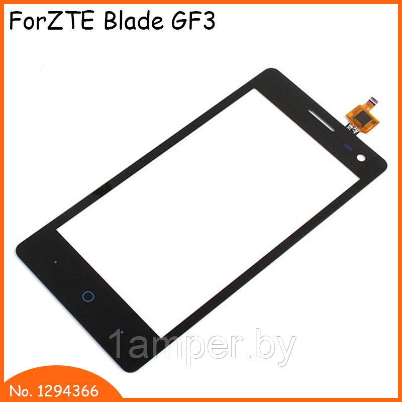 Сенсорный экран (тачскрин) Original ZTE BLADE GF3/T320/Q Pro Черный - фото 1 - id-p64589208