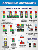 Стенд "Дорожные светофоры" р-р 90*120 см