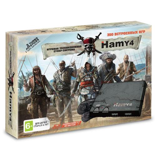 Игровая приставка Sega+Dendy "Hamy 4" Assassin Creed Black (350 встроенных игр, 8-16 bit, 2 дж.) - фото 1 - id-p57492221